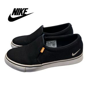 Nike Women's Court Royale AC SLP 'Black' Slip-on Canvas Sneakers 8